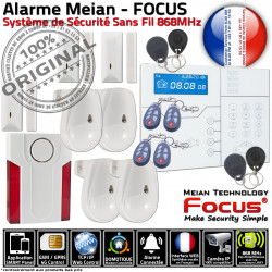 Focus Appartement Alarme Meian Protection Capteur ORIGINAL Télécommande 868MHz Sécurité Maison F4 Porte Système Infrarouge ST-VGT