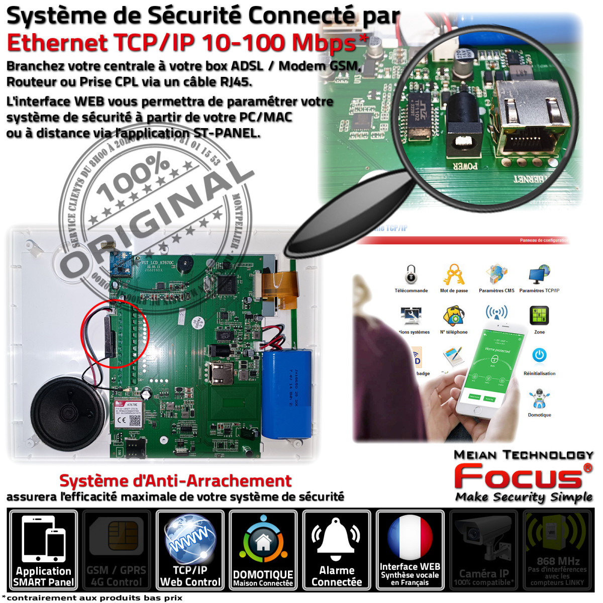 Sirène extérieure puissante pour système d’alarme Smartvest Pro