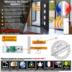 Réseau Meian MHz MD-2018R Détecteur Vibrations FOCUS Chocs Centrale Connectée Sonde Avertisseur 868MHz Domotique Détection 868 Alarme