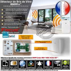 Alarme vitre Détecteur FOCUS MHz Avertisseur Domotique Sonde éclat de Connectée Meian Centrale MD-343R 868MHz Vibrations 868 Détection