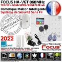 Alarme HA-VGT SmartPhone Centrale Connectée FOCUS GSM PACK Réseau TCP-IP Ethernet pour Sans-Fil Meian Restaurant 868MHz