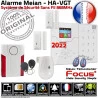 Cave PACK FOCUS HA-VGT 2G Sans-Fil Centrale abonnement sans Alarme Réseau Appartement SmartPhone Ethernet Connectée TCP-IP 868MHz