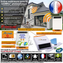 FLASH Centrale FOCUS Extérieure Sirène Sécurité MHz 433 Fil Solaire LED Système Sans 433MHz Alarme GSM Meian Connectée Connecté MD-326R