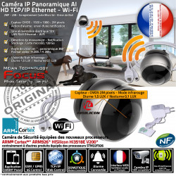 Application Wi-Fi Surveillance Nuit Enregistrement Caméra Plafond Infrarouge Internet Panoramique à Dôme Smartphone HA-8304 Distance via Vision