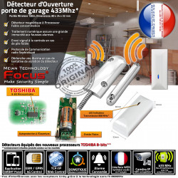 Ouverture Entrepôt Fenêtre Magnétique Détecteur Alarme 433 Garage Entreprise Boutique Relais IP Portail Coulissante Centrale MHz Avertissement FOCUS