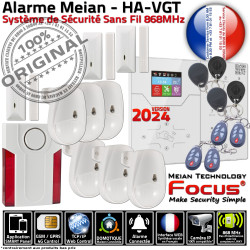 Système Box PACK Surveillance Stockage TCP-IP Sécurité 868MHz Ethernet GSM ST-VGT Alarme de S Meian FOCUS Local Connecté