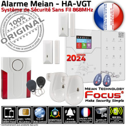 868MHz PACK FOCUS Piscine Connectée Centrale Contrôle Sirène Entrepôt Alarme Mouvements Détection ORIGINAL Interne ST-VGT Entreprise Meian Local