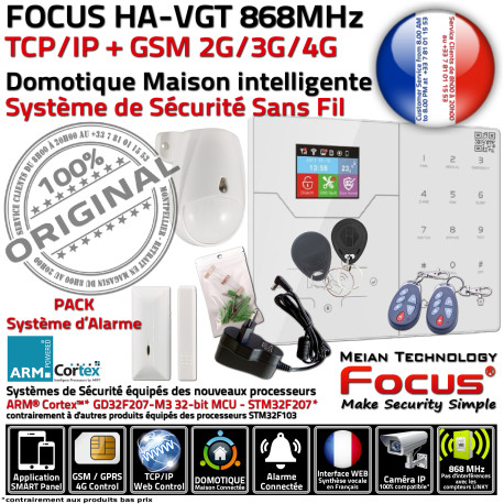 PACK Meian ST-VGT Magnétique Ouverture Système Capteur Alarme Salons Intégrée ORIGINAL Sécurité Chambres FOCUS Mouvement Détecteur Sirène Pièces