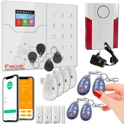 SmartPhone FOCUS F4 2G Réseau sans HA-VGT Centrale Connectée Sans-Fil Appartement TCP-IP PACK 868MHz Alarme VGT Ethernet abonnement