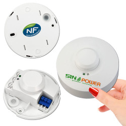 SINOPower Interrupteur Micro HF Automatique Basse Éclairage Personne Détection Passage Présence de Électrique Consommation Détecteur Radar Alarme Capteur