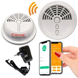 Ethernet MHz IP Avertisseur 868 Détecteur Chambres Pièces MD Connectée Alarme SmartPhone Salons Fil Sans Fuite 2003R Sonde Gaz Centrale