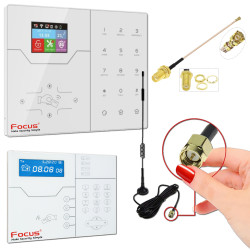 Connecteur Centrale Ethernet ORIGINAL GSM TCP-IP 868 Réception Dépôt Cave Gain SMA Connectée MHz Antenne Meian Grange Améliorer Alarme Commerce