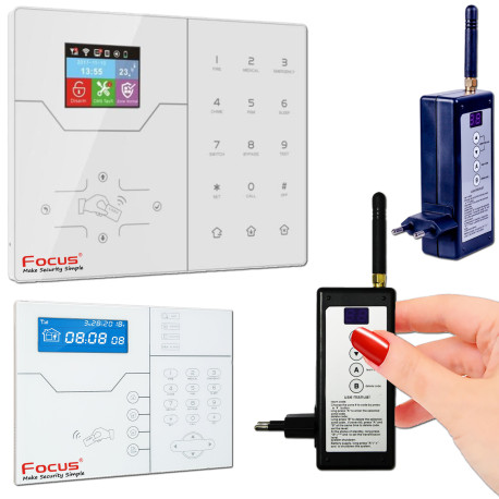 PB-204R 868MHz Centrale Signal Sans Avertissement Booster Tra Compatible Alarme FOCUS Fil Domotique Répéteur Réception Connectée