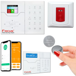 Avertisseur Domicile Téléphone Connecté Meian Domotique Alerte Connectée Détecteur Signal Agression Sécurité Puissante Bouton Cave Système FOCUS Poussoir