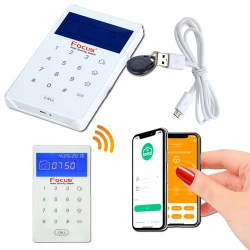 Digicode Avertissement Clavier Centrale Meian Connectée Ethernet Commerce Badge fil RFID Alarme sans Lecteur Restaurant Tactile FOCUS