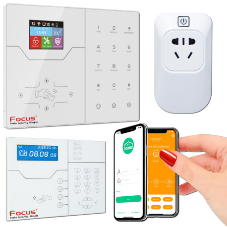  Appareils électriques GSM brouillage optimale électricité Maison Protection Prise PL-508R contre Centrale IP économies Alarme MHz 433 les Connectée