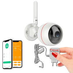 Protection Système Distance Extérieur Smartphone Logement de sur Abonnement à sans RJ45 IP Sécurité Wi-Fi HA-8406 Caméra Surveillance