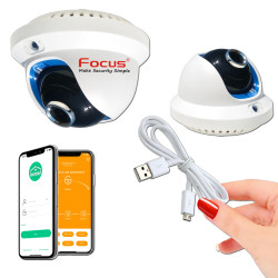 Sécurité Nuit Infrarouge IP Caméra Alerte Vision Détection LAN FOCUS HA-8501 DOME Smartphone Mouvement Réseau Meian Panoramique Application Wi-Fi